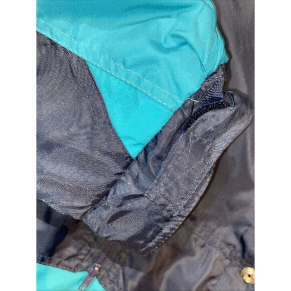 The Toronto Star Newspaper Men’s Winter Coat Parka Navy Aqua Blue XXL Vintage - Picture 16 of 16